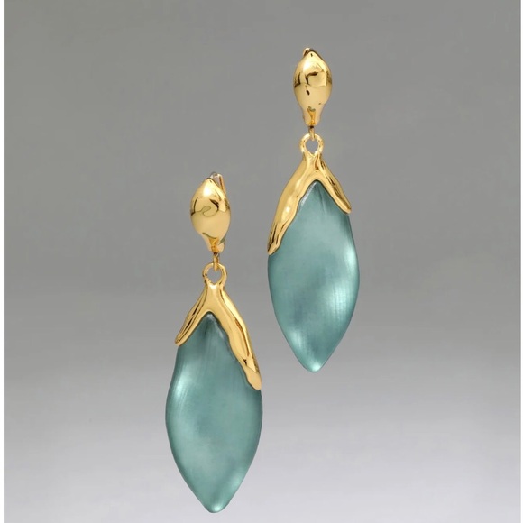 Alexis Bittar Lucite Petal Leverback Earrings - Picture 1 of 2